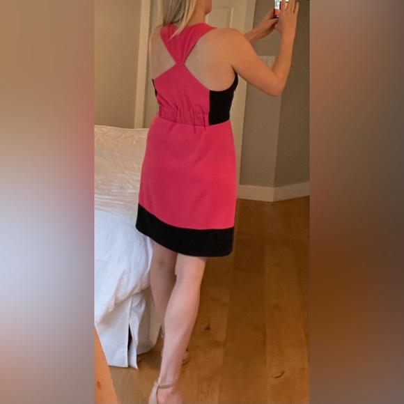 Rachel Zoe, size 8, pink and black dress. - Picture 2 of 3